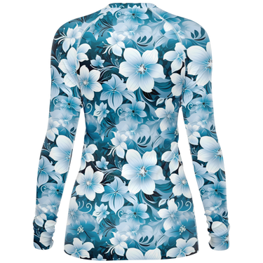 Chokefish™ Long Sleeve Rashguard Floral Woman's Shirt-009